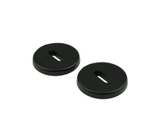 Ami Verdekte Klik Sleutelplaatjes Rond Aluminium Zwart