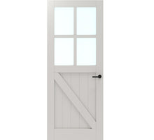 CanDo Binnendeur Panel Barn PNL4 2D02 met satijn glas