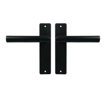 Ami Kortschild Blind Met Deurkruk L-model type 374 Aluminium Zwart