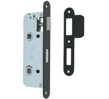 Deurenexpress Smalslot wc/badkamer 63/8 mm - voor industriële deuren - met zwarte voorplaat