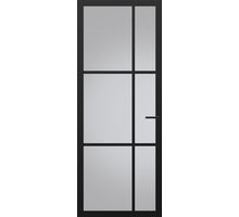 Svedex Binnendeur met glas NDB906 | Nova design | Diep zwart