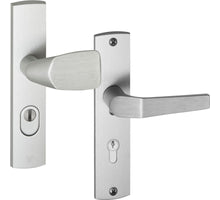 Weekamp Voordeur krukset met ktb Paddle/Impact Aluminium