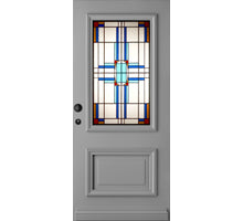 Weekamp voordeur WK1143 klassiek glas in lood