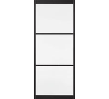 Skantrae binnendeur SSL 4103 Zwart /4203 Wit  met blank glas  taats of schuifdeur