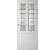 Weekamp binnendeur WK6552 B2 met glas in lood 5 kraalprofilering ( 7 weken levertijd )
