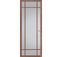 Svedex Binnendeur met glas NDB907 | Nova design | Donker Eiken