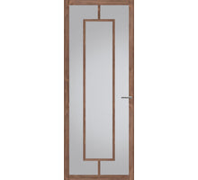 Svedex Binnendeur met glas NDB908 | Nova design | Donker Eiken