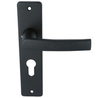 Ami Kortschild PC55 Met Deurkruk Blok Aluminium Zwart