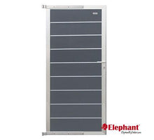 Elephant Tuindeur composiet Modular Rock grey met blank aluminium frame compleet (90 x 200 cm)