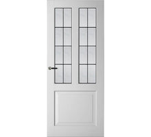 Weekamp binnendeur WK6552 B2 glas in lood 6 blank glas kraal profilering ( 7 weken levertijd )