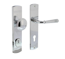 Intersteel voordeurbeslag Helena knop/kruk PC92 met kerntrek beveiliging chroom