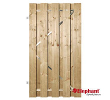 Elephant Tuindeur Finch recht met stalen frame groen geimpregneerd ( 100 x 180cm) schermdikte 5,2 cm.