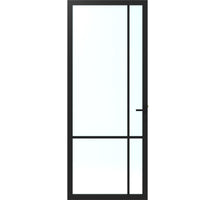 Cando Binnendeur Elegant Original ELG1-AC04 - Blank glas - RAL9011 afgelakt