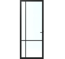 Cando Binnendeur Met Glas - Elegant Original ELG1-AC06 - Blank Glas - RAL9011 Afgelakt