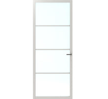 Cando Binnendeur Elegant Original ELG1-BC03 - Blank glas - RAL9010 Afgelakt