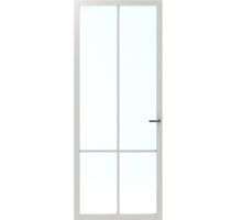 Cando Binnendeur Elegant Original ELG1-BC05 - Blank Glas - Afgelakt RAL9010