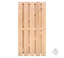 Elephant Tuindeur Finch  Douglas PEFC 90x180 cm gezaagde planken / RVS geschroefd
