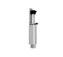 Deurvastzetters met voetstift standaard, luxe 60 mm zilvergrijs