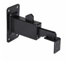 Deurvastzetter met muurplaat  120 x 67 x 7 mm zwart