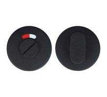 Toilet-garnituur zwart rond (rood/wit)