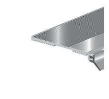 Slijtstrip met flap aluminium 100 cm x 50 mm