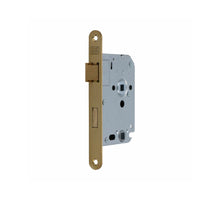 Nemef toilet-badkamer slot 1264/5 met messing voorplaat