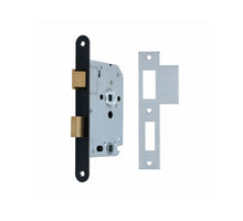 Nemef toilet-badkamer slot 1264/3 met zwarte voorplaat