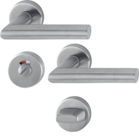 HOPPE Amsterdam Binnendeurbeslag Rozettengarnituur E1400Z/42KV/42KVS WC RVS DD37-42mm