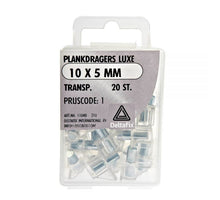 Plankdrager luxe transparant 10 x 5 mm 20 st.
