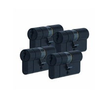 Iseo veiligheidsprofielcilinder F6 Extra S SKG*** Zwart 30/30 mm  per 2 gelijk sluitend