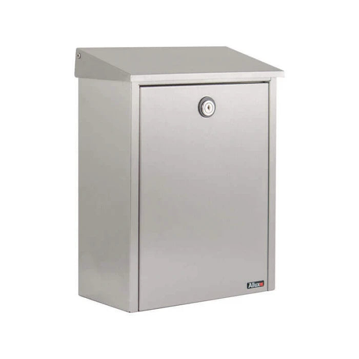 Hoppe 403 aluminium F1 rechthoekige briefplaat, 73x338mm