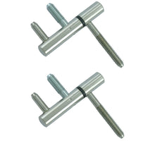 Axa inboorpaumelle voor stalen kozijnen - vernikkeld - 70 x 12 mm per 2 stuks