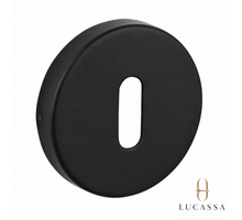 Lucassa sleutelrozet Linea Rondo - Mat Zwart