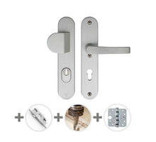 Hang- en sluitwerkpakket 1001 sleutelbediend Aluminium