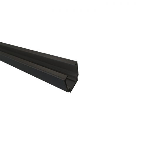 Aluminium dubbele schuifdeurrail | Tot 600 cm | 80 Kg/meter | 29,5x61mm