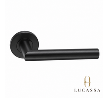 Lucassa deurkruk Linea Rondo - Mat Zwart