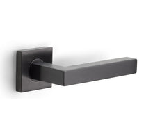 Formani BASICS BSQ1-G deurkruk geveerd op rozet PVD gunm.