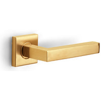 Formani BASICS BSQ1-G deurkruk geveerd op rozet PVD goud