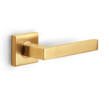 Formani BASICS BSQ2-G deurkruk geveerd op rozet PVD goud