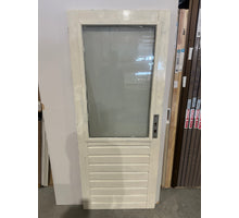 Hardhouten achterdeur met blank isolatieglas 82,5x201,5 cm - rechts draaiend