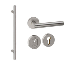 Voordeurset rond met Frankfurt 1160 Inox
