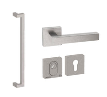Voordeurset vierkant met Denver S 600 Inox