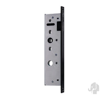 Magneet smal loopslot Met Zwarte Rechte Voorplaat - stompe deuren