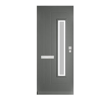 Skantrae voordeur SKN 660-ISO satinato glas met blanke bies HR++