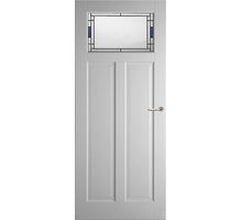 Weekamp binnendeur WK6533 A1 met glas in lood 2 met facet profilering (7 weken levertijd)
