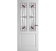 Weekamp binnendeur WK6552-B2 kraal - Glas-in-lood 4