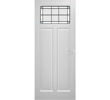 Weekamp binnendeur WK6533 A1 met glas in lood 1 met facet profilering