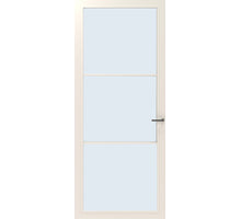 CanDo Binnendeur Cover Glass Bc02 - Afgelakt Crystal White RAL9010 - Blank glas