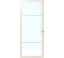 CanDo Binnendeur Cover Glass Bc02 - Afgelakt Crystal White RAL9010 - Blank glas