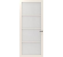 CanDo Binnendeur Cover Glass Bc02 - Afgelakt Crystal White RAL9010 - satijn  glas